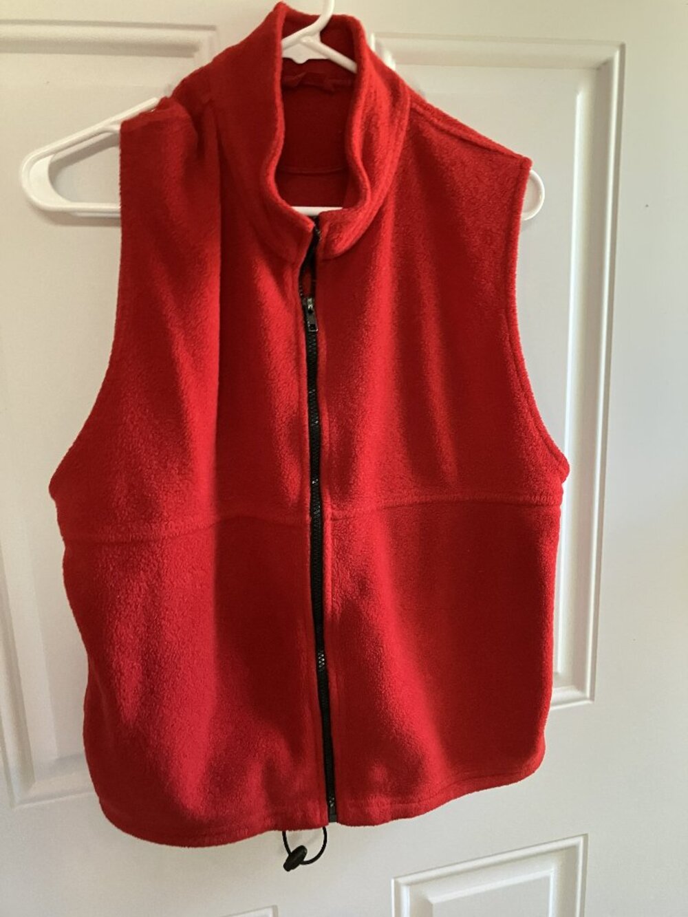 Woman's Red Zipper Vest